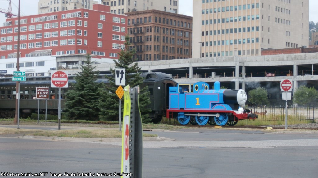 Thomas visit Lake Superior Railroad Museum